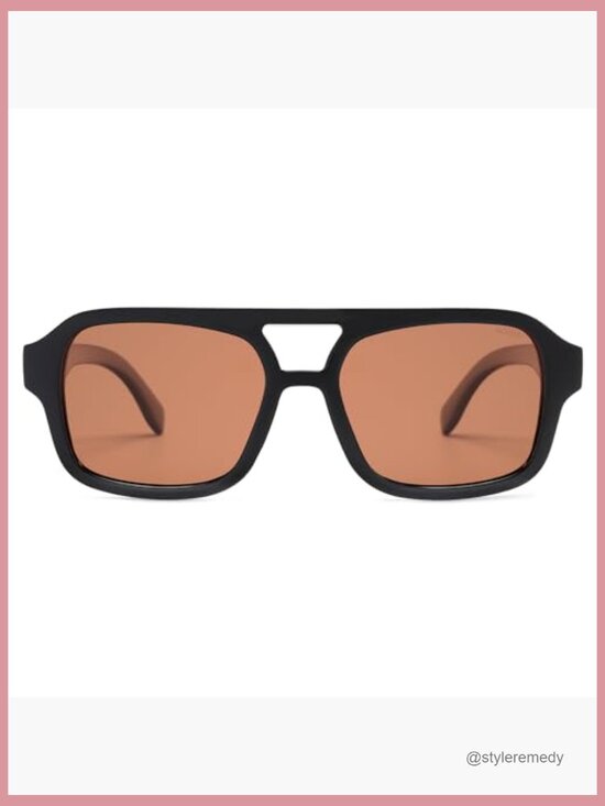 Retro Aviator Sunglasses Polarized UV400 Protection Square Designer main image 6